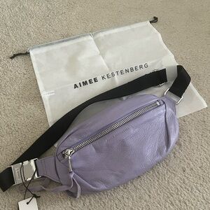 Aimee Kestenberg Purple Leather Belt Bag